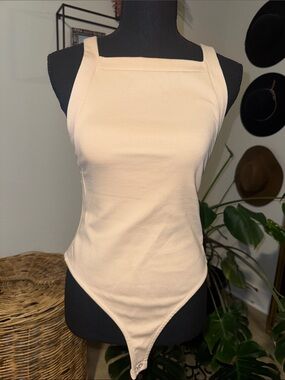 Sleeveless/Backless One-Piece Bodysuit